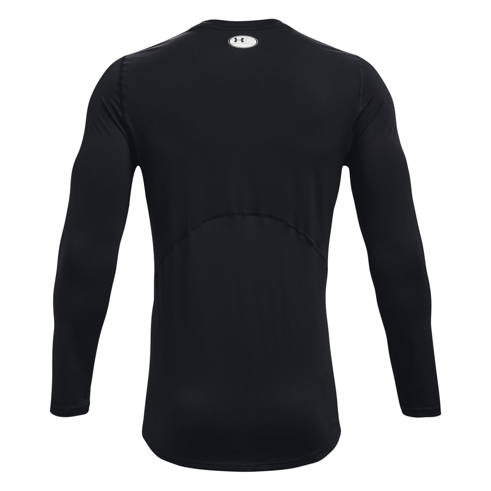 Мужское теннисное поло Under Armour Heatgear Fitted Long Sleeve Men - Black