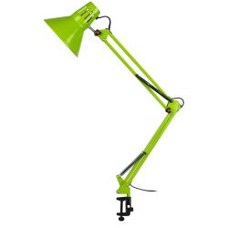 Настольный светильник ЭРА N-121-E27-40W-GR Е27 на струбцине зеленый | Настольные светильники под лампу