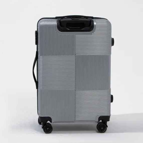 Чемодан маленький 24&quot; кодовый замок, цвет серебряный