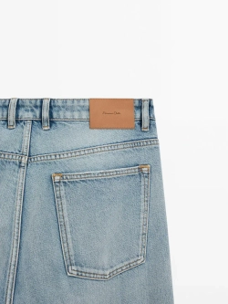 Massimo Dutti Плотные джинсы прямого кроя, индиго