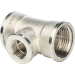 Тройник STOUT переходной никелированный 1"x1/2"x1" ВР