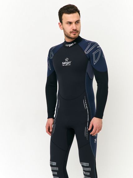 Гидрокостюм Sargan Nero 2.0 Long men 2 мм черный/темно-синий