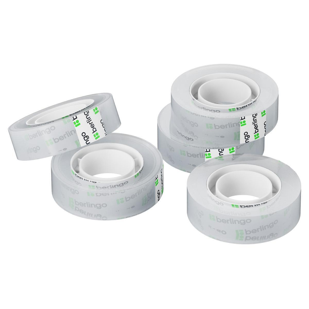 Клейкая лента 15мм*33м. прозрачная (Berlingo) (Комплект 10шт.)