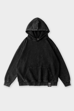 Худи SHMOT "BLANK" GARMENT DYE Черный