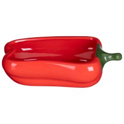 БЛЮДО ДЛЯ ЗАПЕКАНИЯ "ПЕРЕЦ" 500 МЛ. 21*12,5 СМ. ВЫСОТА=6 СМ. КОЛЛЕКЦИЯ "IL RACCOLTO" (КОР=18ШТ.)