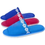 Тапочки домашние женские «Цветочки» верх х/б 100%, подклад бязь, подошва 6,5мм 40р