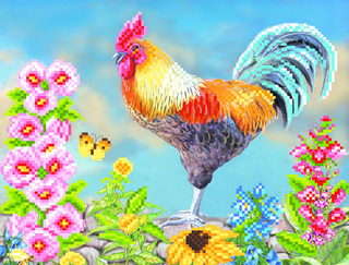 "Кукареку"-4059 ткань с нанесенным рисунком