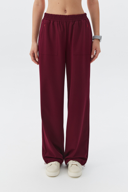 Брюки свободные медицинские женские Йошо, бордо ОЛД
