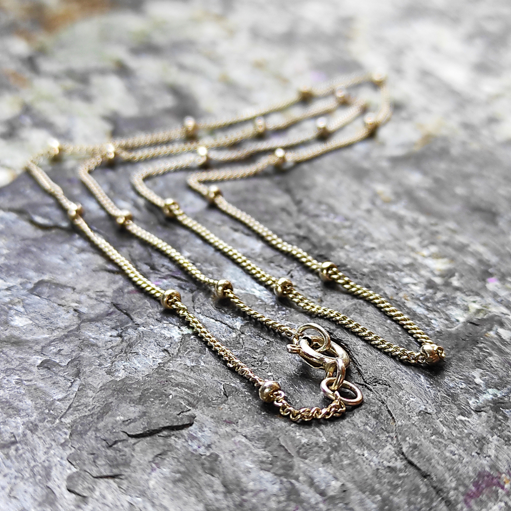 Цепочка серебряная с шариками