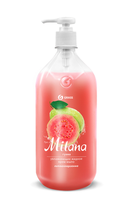 Milana Жидкое Крем-мыло 1000мл Гуава с дозатором *6 // 540