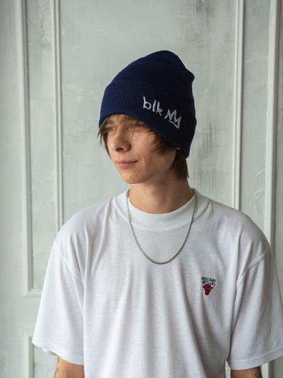 Шапка BLK Crown Broken logo (navy)