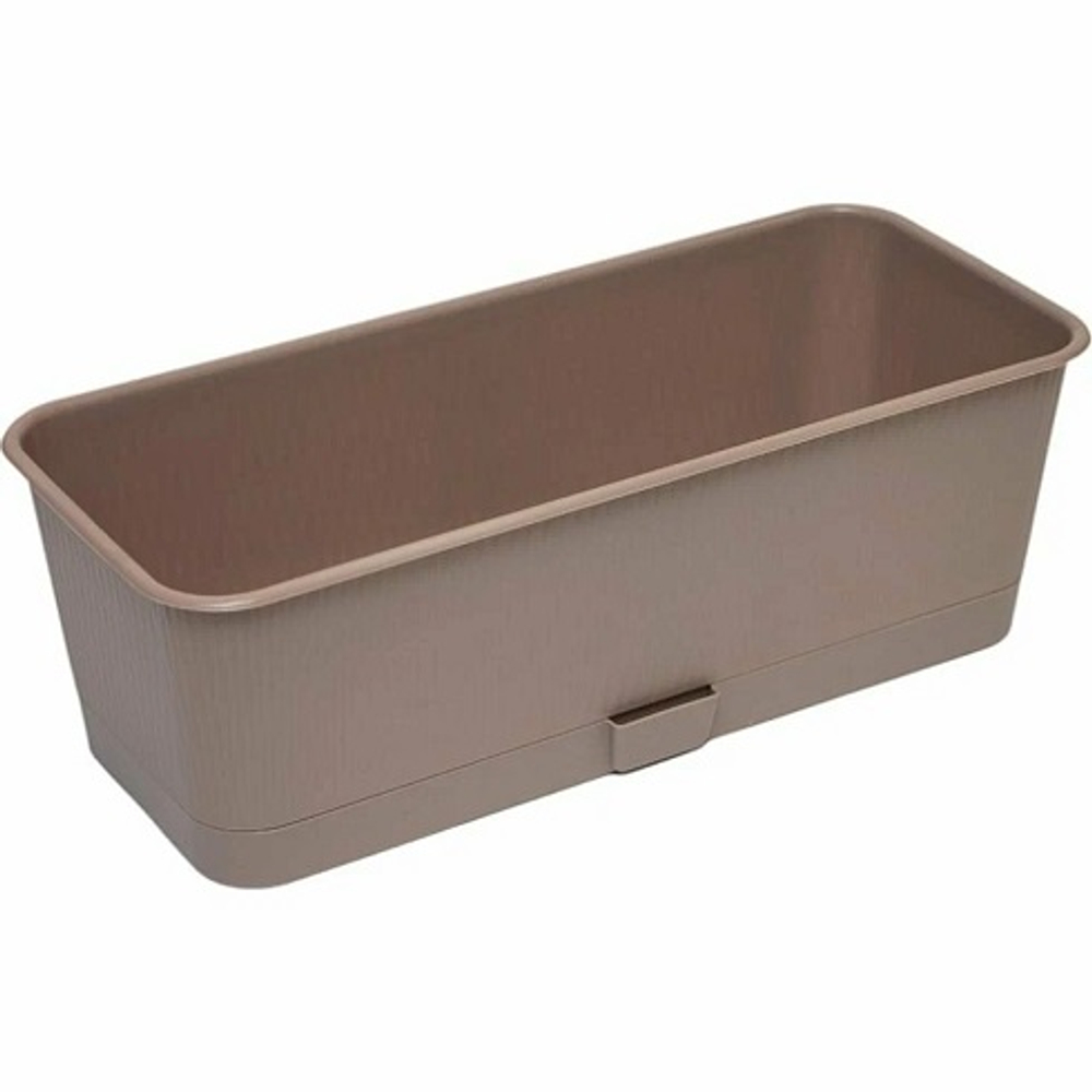 Ящик балконный для цветов с поддоном "Прованс" 40см 6л фраппе