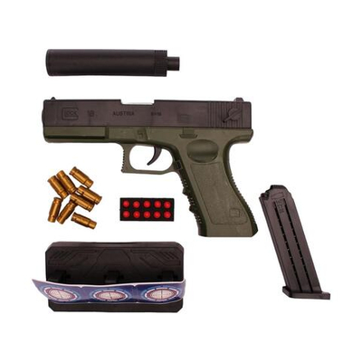 Пистолет с мягк.пулями, коробка 998-25