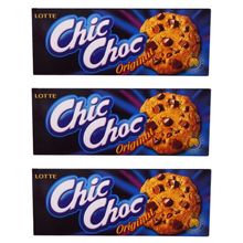 Печенье с кусочкам шоколада Lotte Chic Choc 90 г, 3 шт