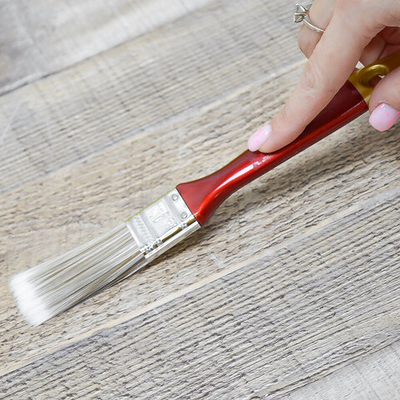 Кисть плоская 1" 25мм, искусственная мягкая щетина, деревянная лакированная ручка