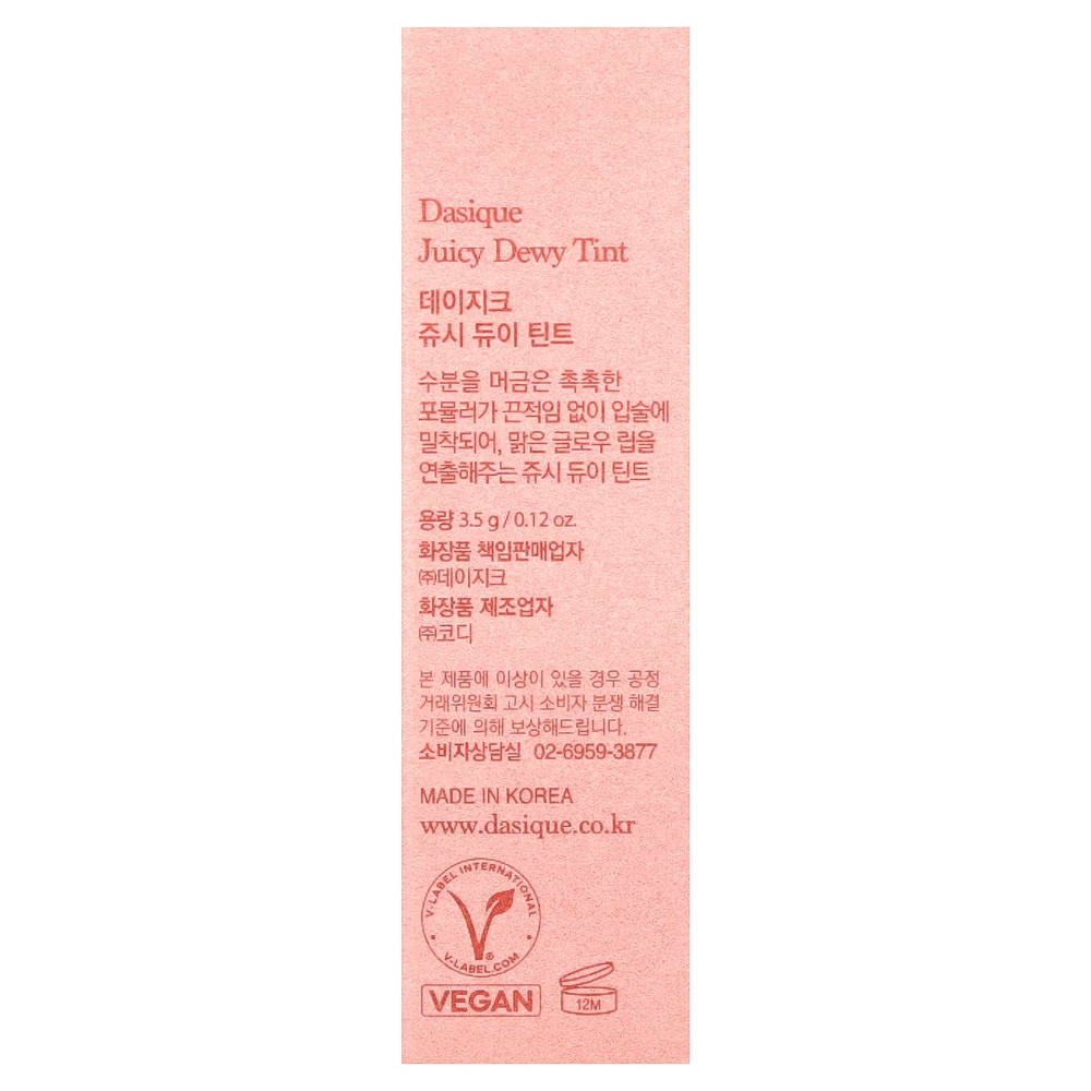 Dasique, Juicy Dewy, краситель для росы, 06 розовое яблоко, 3,5 г (0,12 унции)