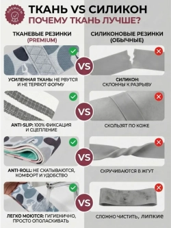 Набор тканевых фитнес резинок 4 шт для ягодиц и ног