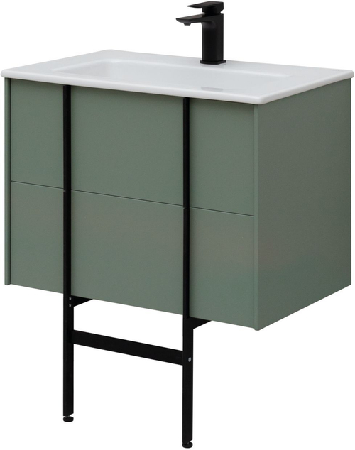 Тумба с раковиной Allen Brau Reality 70 см 1.32004.CGM олива матовый