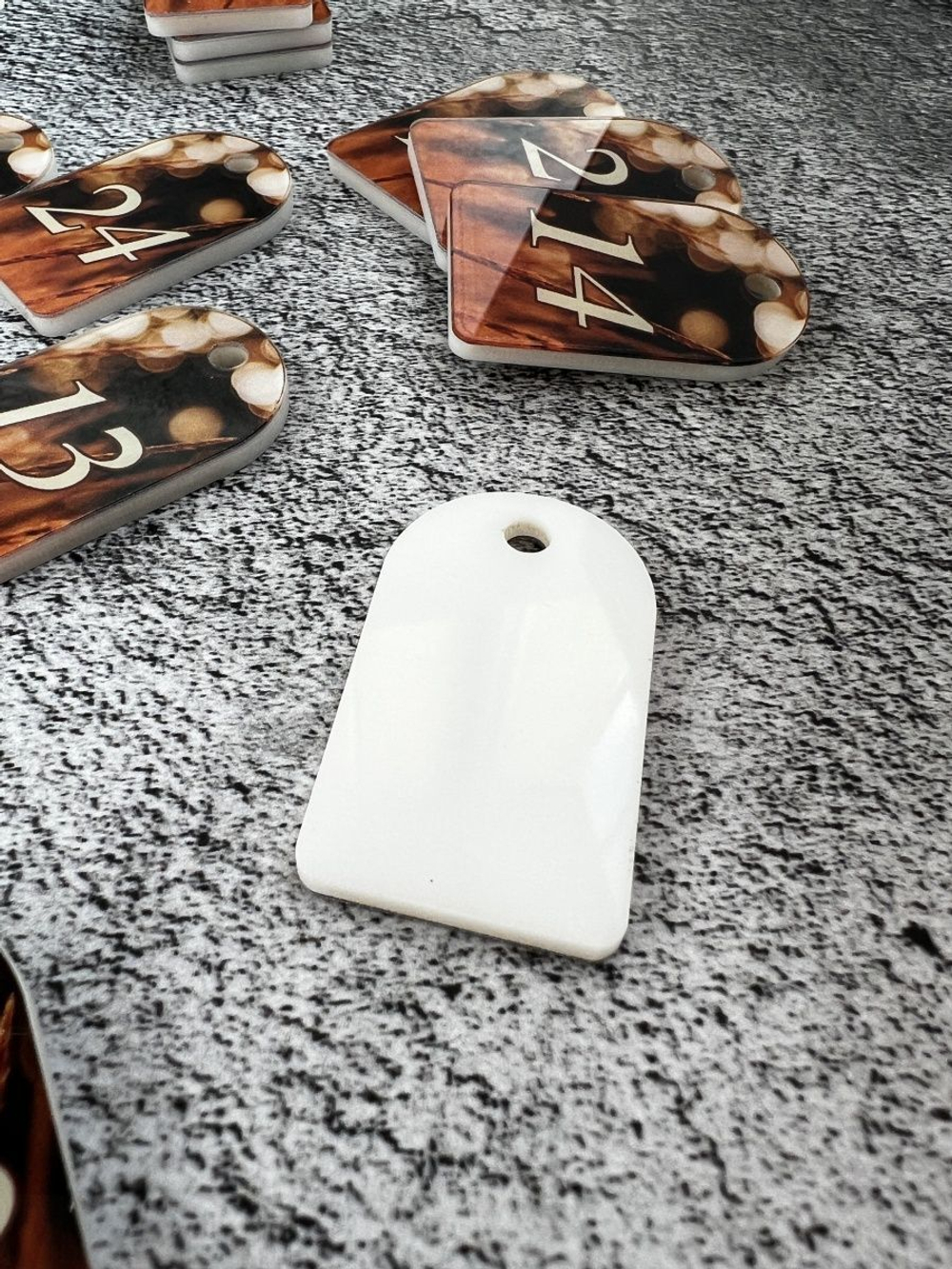 Номерки для ключей  3х5 см