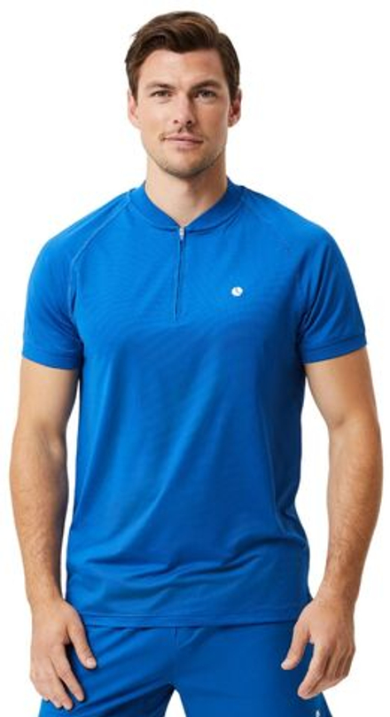 Теннисное поло Bj_rn Borg Ace Performance Zip Polo - Blue
