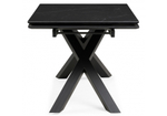 Керамический стол Woodville Хеме 180(240)х90х77 shakespeare black, черный