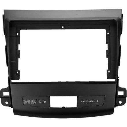 Комплект рамки с разъёмами 9"+can Mitsubishi Outlander XL, Peugeot 4007, Citroen C-crosser под рокфорд (гладкая) - Car-Smart 8007