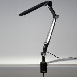 Настольный светильник ЭРА NLED-496-12W-BK светодиодный на струбцине черный