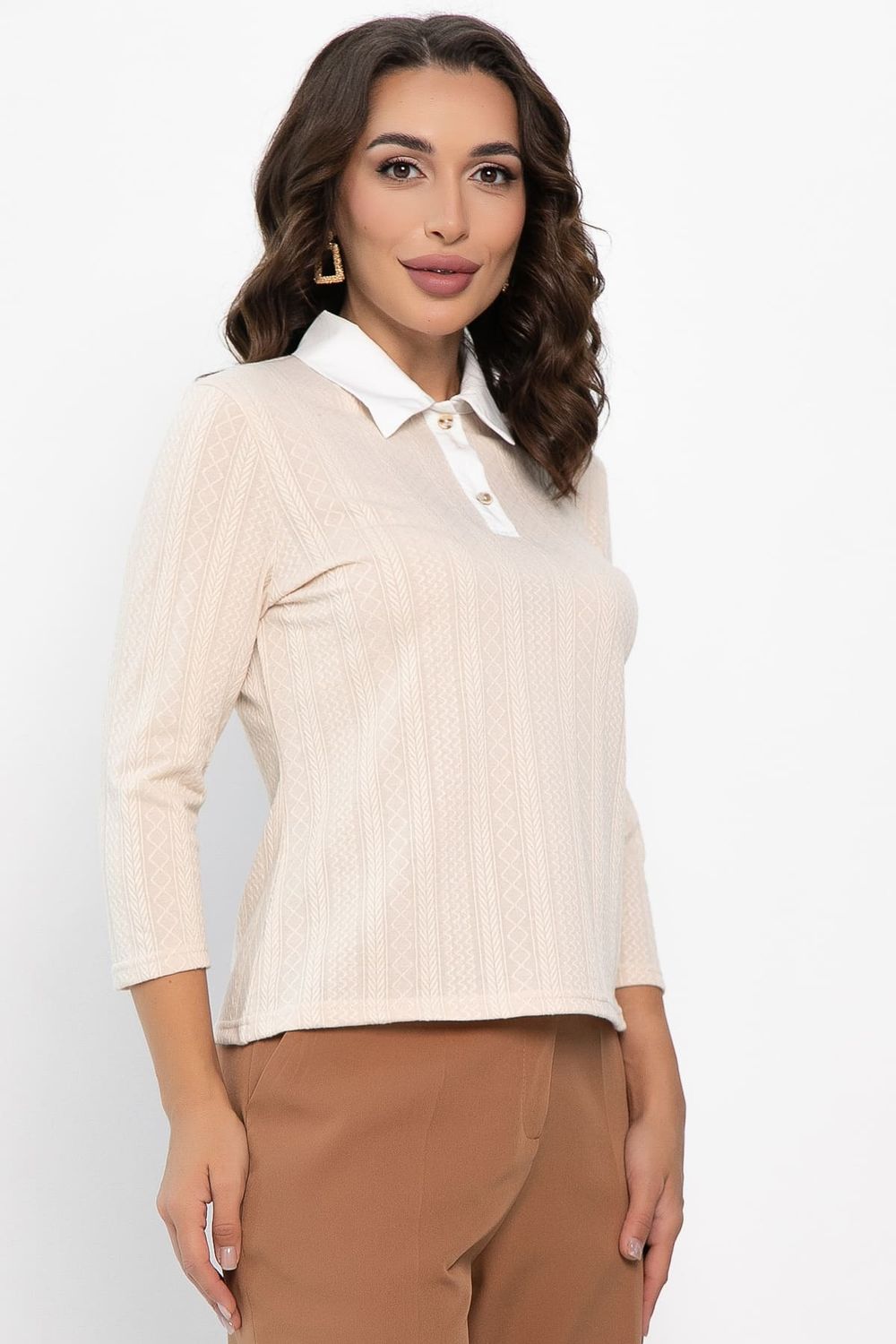 Поло Тренди НЬЮ (бежевое) Б14152-10М LT Collection