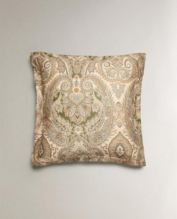 ZARA HOME НАВОЛОЧКА ИЗ ХЛОПКА-САТИНА С УЗОРОМ ПЕЙСЛИ (300 НИТЕЙ), ЗЕЛЕНЫЙ