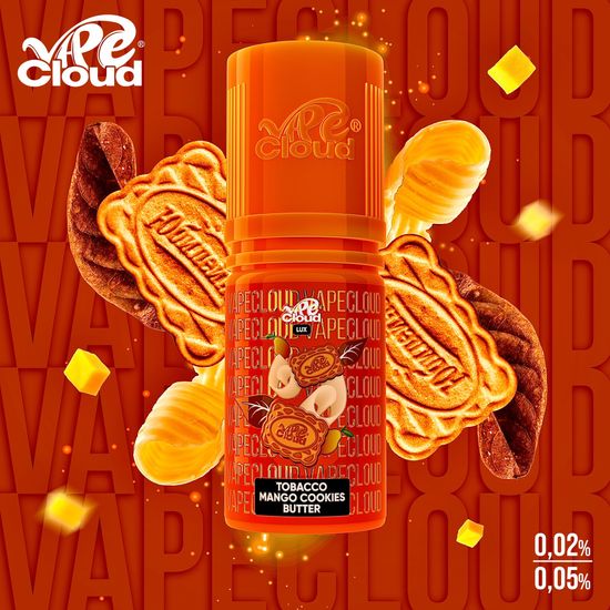 VAPE CLOUD LUX Tobacco Mango Cookies Butter - Табак, печенье, манго и сливочное