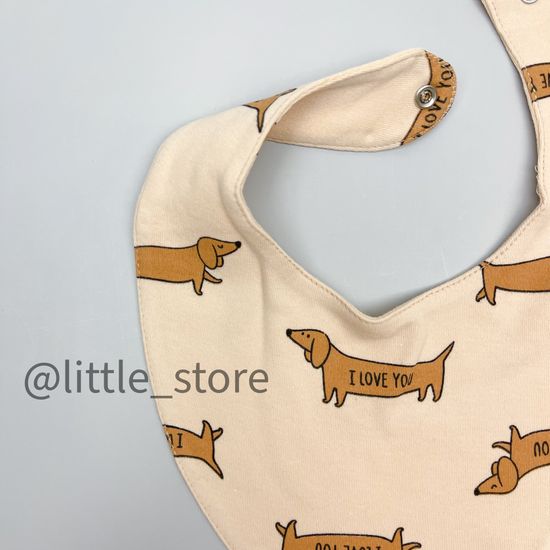 Нагрудник хлопковый "Таксы"