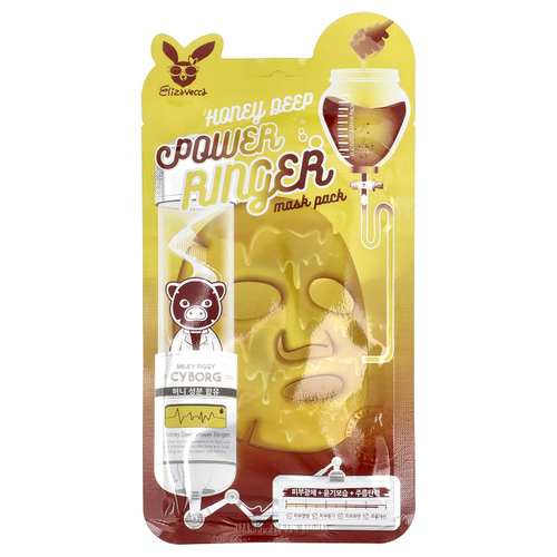 Elizavecca, Honey Deep Power Ringer Beauty Mask Pack, 1 шт., 23 мл (0,78 жидк. Унции)