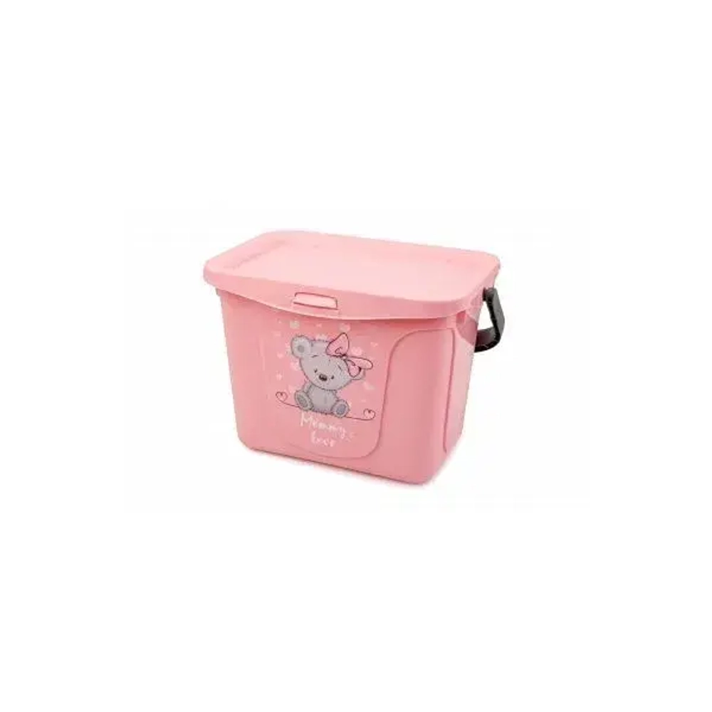 Емкость для игрушек Mommy love 6 л (нежно-розовый)