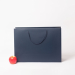 Пакет 47x34x16, тёмно-синий, витой шнур, картон VIP