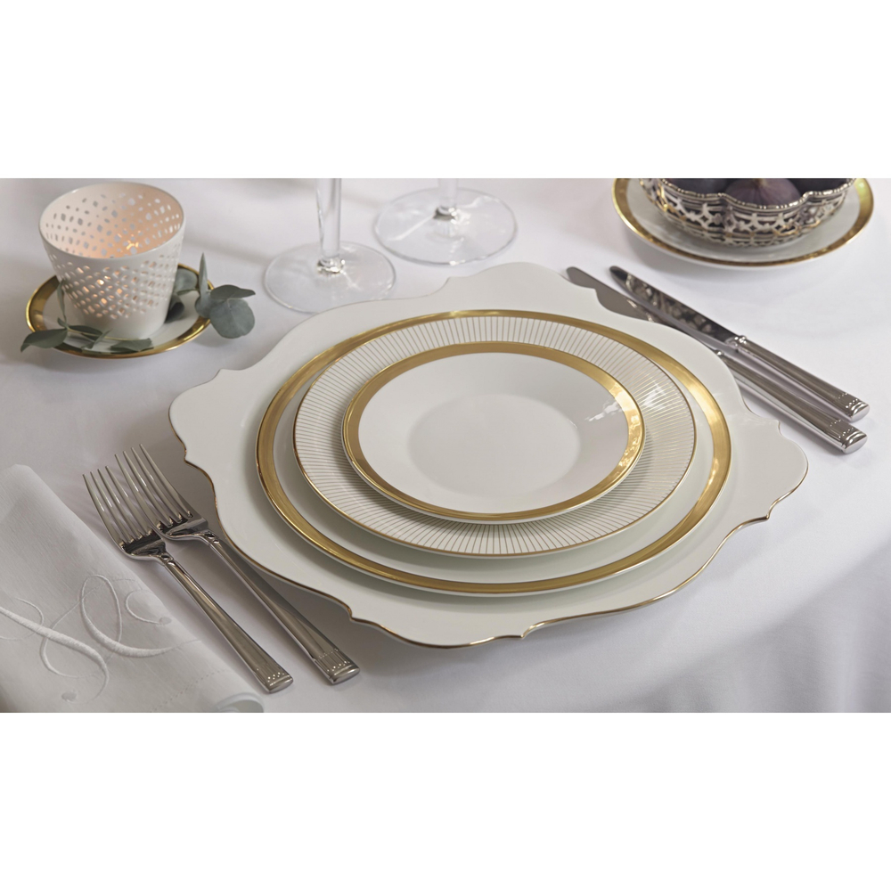 Wedgwood - Тарелка для завтрака Jasper Conran Gold 23см / артикул   40000211  / GTIN 701587001816