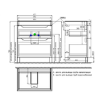 Тумба напольная IDDIS Ray, 70 см, белый, RAY70WFi95