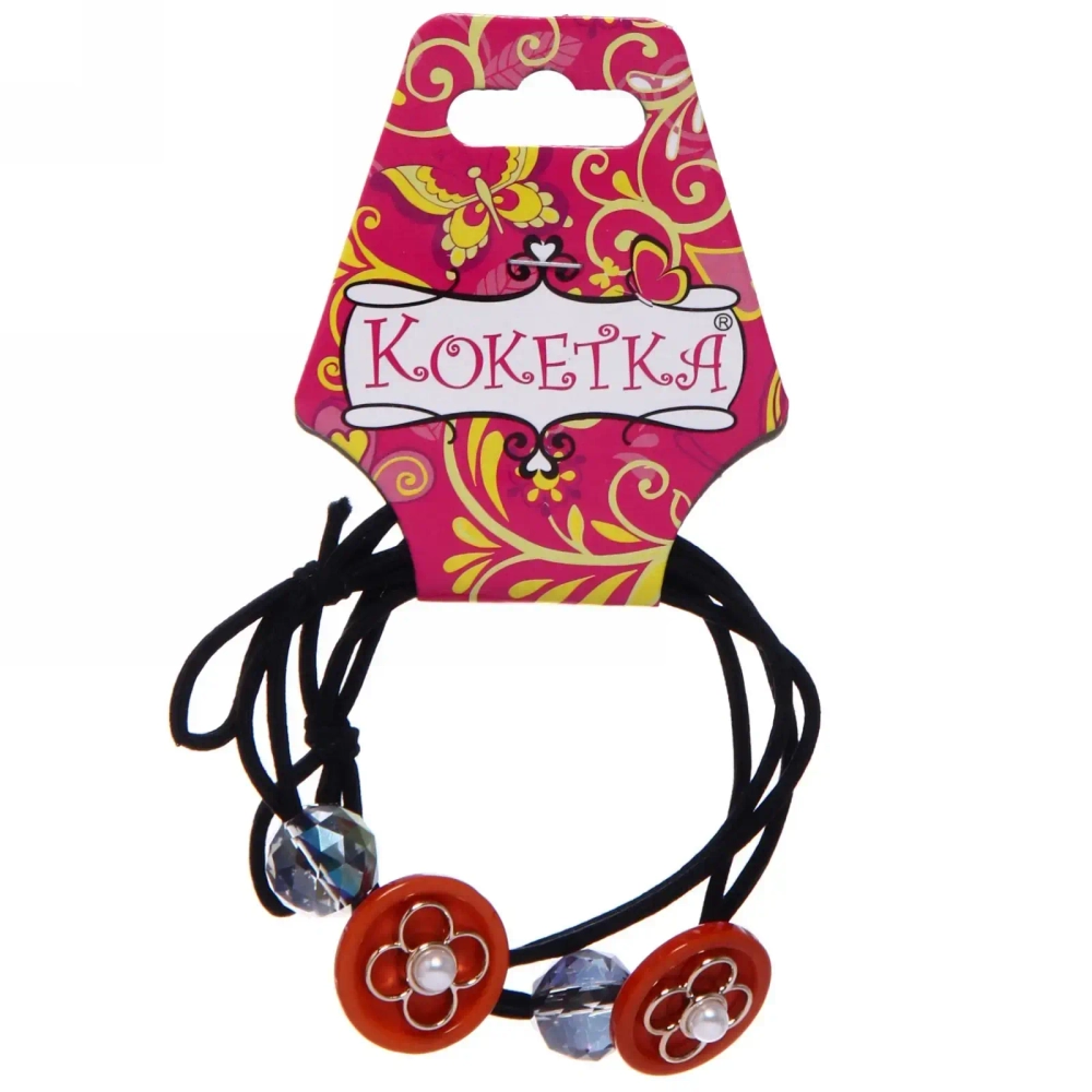 Резинки для волос 2шт «Кокетка - Stylish collection Жемчужинка», микс 6 цветов, d-5см