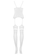 Ажурный кэтсьюит с чулочками