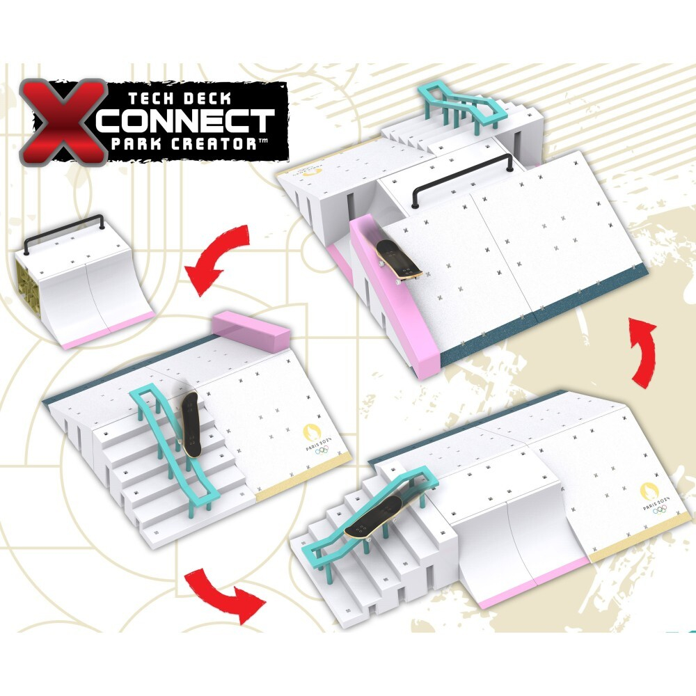 Tech Deck X-Connect - Shane's Paris 2024 Ramp + fingerboard skateboard kit 20147130 / артикул   13896 6069400 20147130  / GTIN 681147018297