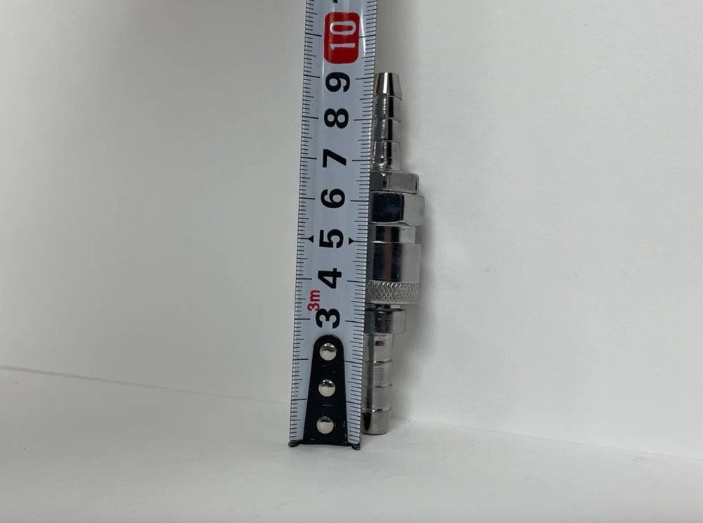 8 мм / Штуцер быстросъемный для компрессора пневматический D-8 мм, быстросъемное соединение под шланг 8 мм, TG (1 шт. / комплект)