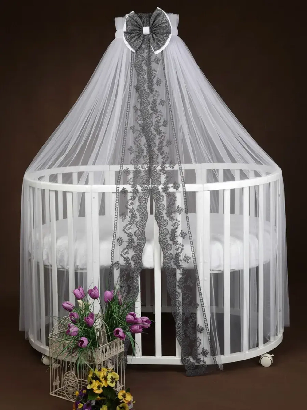 Балдахин с кружевом "Версаль"