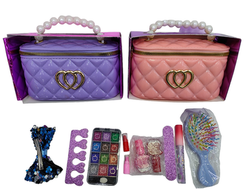 Подарочный косметический набор для ногтей и волос ,  в чемоданчике