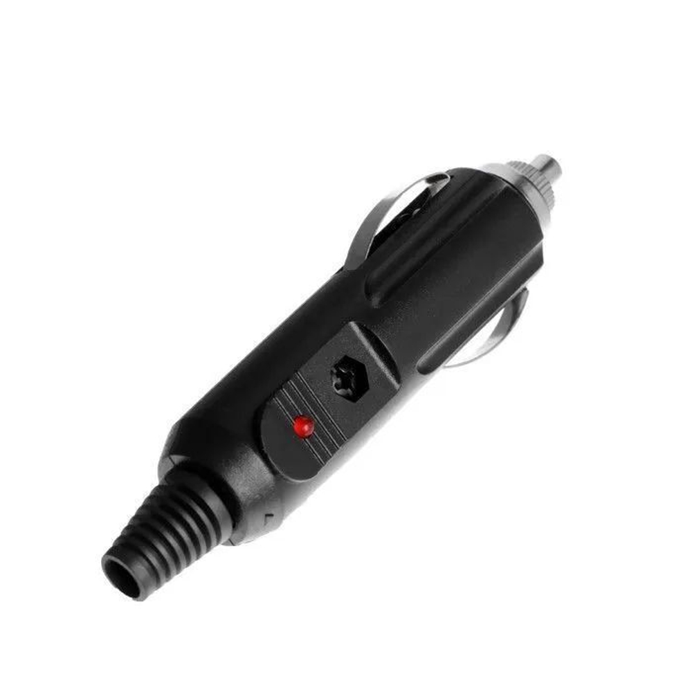 Разъем (штекер) прикуриватель под кабель (без провода), предохранителем и индикатором. До 15А