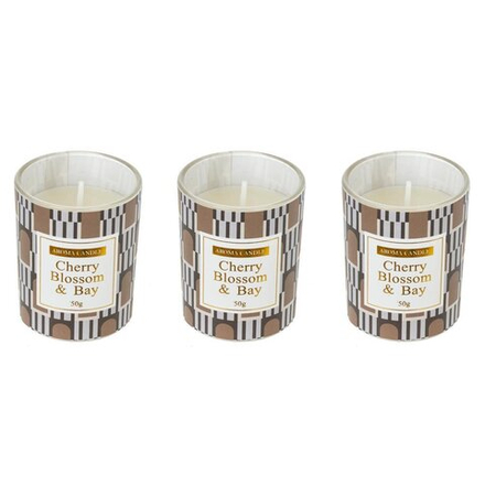 GAEM Набор из 3-х свечей ароматических, D 4.5 см, L21 W10 H5,5 см