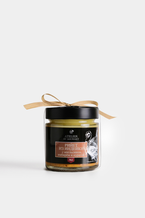 Рийет из индейки с апельсином, имбирём и курагой