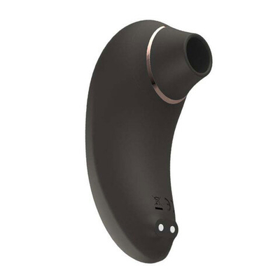 Черный клиторальный стимулятор Rita - 10,2 см. (Цвет: черный)