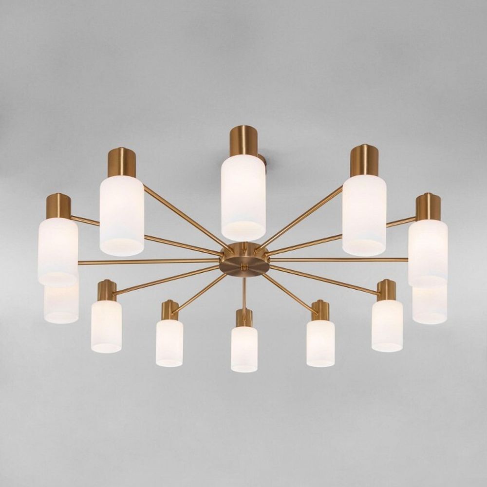 Люстра на штанге Eurosvet Vegga 70160/12 латунь