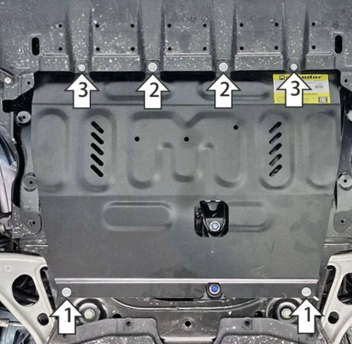 Защита MOTODOR для Mitsubishi Outlander 2022-2024 арт.71305