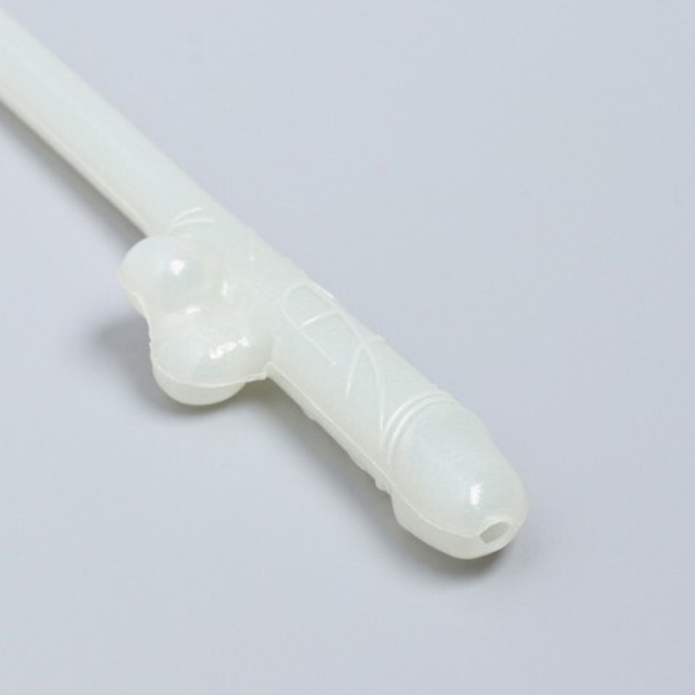 Трубочки коктейльные "18+", 5 штук, светятся в темноте