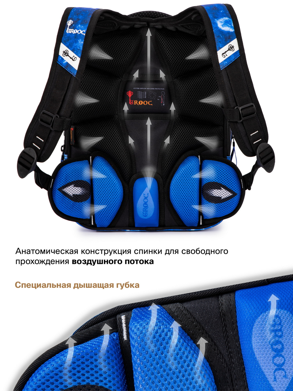 Ранец GROOC 9-140 + пенал + мешок + часы